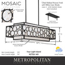 Metropolitan Mosaic 4 Light Island - N7755-143 