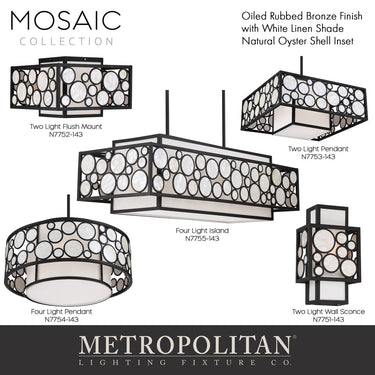 Metropolitan Mosaic 4 Light Pendant - N7754-143 1