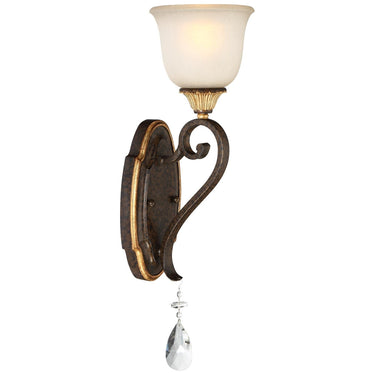 Metropolitan N1461-652 Chateau Nobles 1 Light Bath in Raven Bronze W/Sunburst Gold H - Crescent Harbor 1