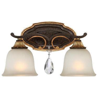 Metropolitan N1462-652 Chateau Nobles 2 Light Bath in Raven Bronze W/Sunburst Gold H - Crescent Harbor 1