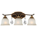 Metropolitan N1463-652 Chateau Nobles 3 Light Bath in Raven Bronze W/Sunburst Gold H - Crescent Harbor 1