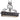 Metropolitan N6107-20 Montparnasse 12 Light Island Light in French Coal W/ Gold Leaf Highl - Crescent Harbor 1