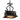 Metropolitan N6111-20 Montparnasse 3 Light Pendant in French Coal W/ Gold Leaf Highl - Crescent Harbor 1