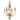 Metropolitan N6554-690 4Lt Magnolia Manor Chandelier in Pale Gold/Distressed Bronze - Crescent Harbor 1