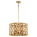 Metropolitan N6773-293 Coronade 4 Light Pendant in Pandora Gold Leaf - Crescent Harbor 1