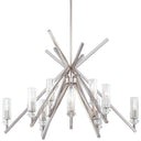 Metropolitan N6831-613 Fusano 12 Light Chandelier in Polished Nickel - Crescent Harbor 1