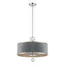 Metropolitan N7325-613 5 Light Convertible Pendant in Polished Nickel - Crescent Harbor 1
