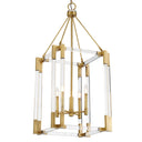Metropolitan N7354-790 4 Light Pendant in Aged Antique Brass - Crescent Harbor 1