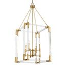 Metropolitan N7357-790 8 Light Foyer Pendant in Aged Antique Brass - Crescent Harbor 1