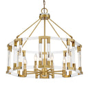 Metropolitan N7358-790 8 Light Chandelier in Aged Antique Brass - Crescent Harbor 1