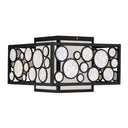 Metropolitan N7752-143 Mosaic - 2 Light Wall Sconce With White Cloth Shade in Oil Rubbed Bronze - Crescent Harbor 1