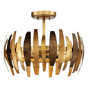 Metropolitan N7835-659 Manitou Five Light Semi Flush in Ardor Gold - Crescent Harbor 1