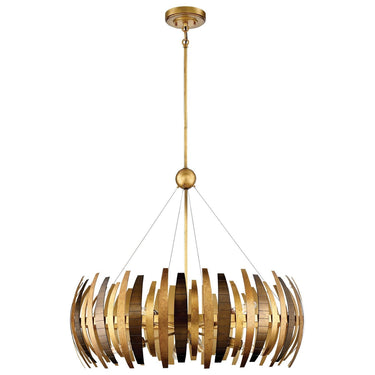 Metropolitan N7839-659 Manitou 8 Light Chandelier in Ardor Gold - Crescent Harbor 1