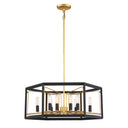 Metropolitan N7859-707 Sable Point 12 Light Pendant in Sand Coal With Honey Gold Acce - Crescent Harbor 1