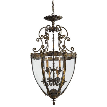 Metropolitan N9204 12 Light Foyer Pendant in Oxide Brass - Crescent Harbor 1