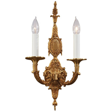 Metropolitan N950093 2 Light Wall Sconce in French Gold - Crescent Harbor 1