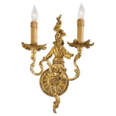 Metropolitan N950397 2 Light Wall Sconce in Sunset Gold - Crescent Harbor 1