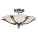 Metropolitan N950495-54B 6 Light Semi Flush Mount in Platinum - Crescent Harbor 1