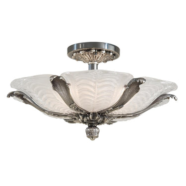 Metropolitan N950495-54B 6 Light Semi Flush Mount in Platinum - Crescent Harbor 1