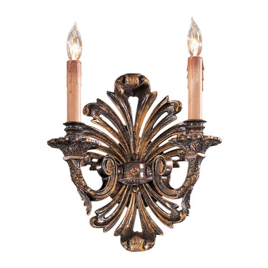 Metropolitan N952010 2 Light Wall Sconce in Oxide Brass - Crescent Harbor 1