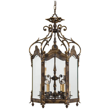 Metropolitan N952011 9 Light Foyer Pendant in Oxide Brass - Crescent Harbor 1
