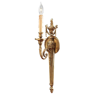 Metropolitan N9601 1 Light Wall Sconce in Stained Gold - Crescent Harbor 1