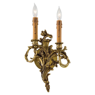 Metropolitan N9672 2 Light Wall Sconce in Stained Gold - Crescent Harbor 1