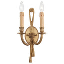 Metropolitan N9681B 2Lt Wall Sconce Antique Gold in French Gold - Crescent Harbor 1