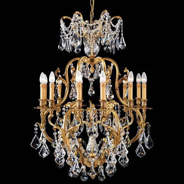 Metropolitan N9701 12 Light Chandelier in French Gold - Crescent Harbor