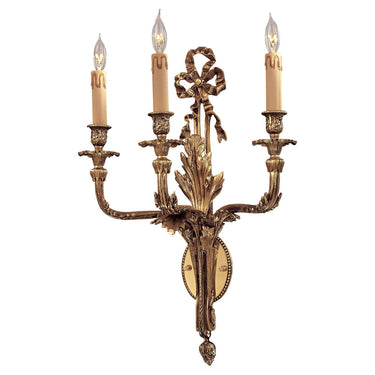 Metropolitan N9800 3 Light Wall Sconce in Renaissance Gold - Crescent Harbor 1