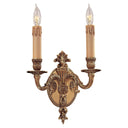 Metropolitan N9812 2 Light Wall Sconce in Renaissance Gold - Crescent Harbor 1