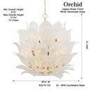 Metropolitan Orchid 35.5" 24 Light Pendant - N2219-732 7