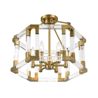 Metropolitan Prima Vista 6 Light Semi Flush/Pendant - N7355-790 4