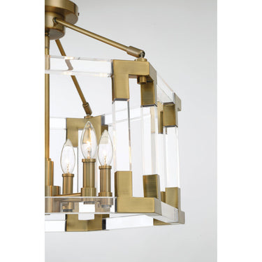 Metropolitan Prima Vista 6 Light Semi Flush/Pendant - N7355-790 7