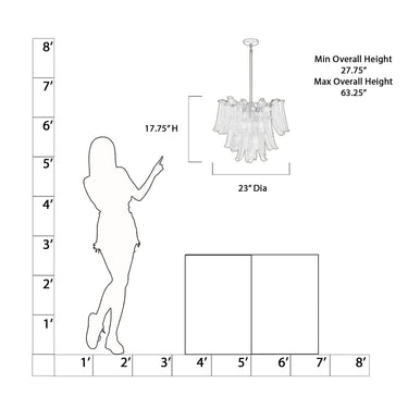Metropolitan Regent 23" 9 Light Chandelier - N1997-732 7