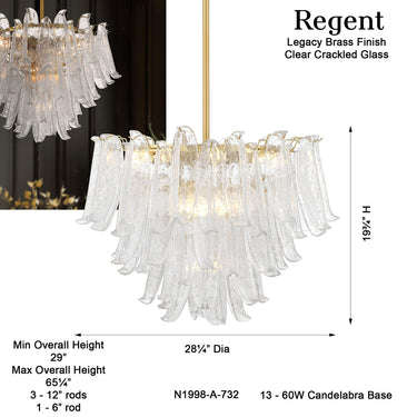 Metropolitan Regent 28.25" 13 Light Chandelier - N1998-732 8