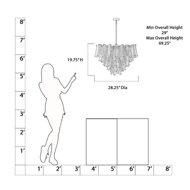 Metropolitan Regent 28.25" 13 Light Chandelier - N1998-732 9