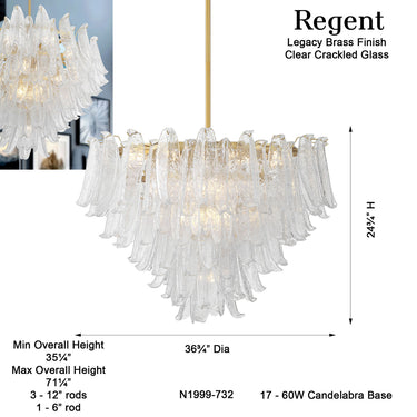 Metropolitan Regent 36.75" 17 Light Chandelier - N1999-732 8