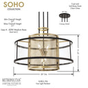 Metropolitan Soho 4 Light Pendant - N7813-726 3