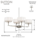 Metropolitan Sutton 4 Light Island - N7385-613 6