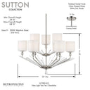 Metropolitan Sutton 9 Light Chandelier - N7389-613 4