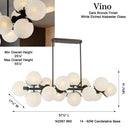 Metropolitan Vino 57.25" 14 Light Island Pendant - N2087-860 8