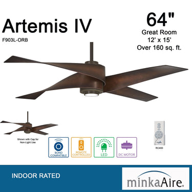Minka Aire Artemis Iv F903L 64 Inch Led Ceiling Fan 6