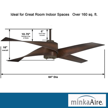 Minka Aire Artemis Iv F903L 64 Inch Led Ceiling Fan 8