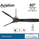 Minka Aire Aviation 60" Ceiling Fan - F853 7