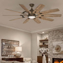 Minka Aire Barn F864L 65" Ceilling Fan W/ Light Kit 8