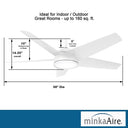Minka Aire Chubby 58" LED Ceiling Fan For Outdoor Use - F781L 6