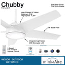 Minka Aire Chubby 58" LED Ceiling Fan For Outdoor Use - F781L 8