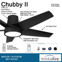Minka Aire Chubby II 58" LED Ceiling Fan For Outdoor Use - F782L 5