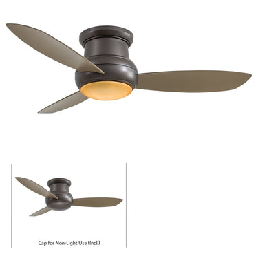 Minka Aire Concept Ii Wet 52" F474L 52" Led Flush Mount Ceiling Fan 1